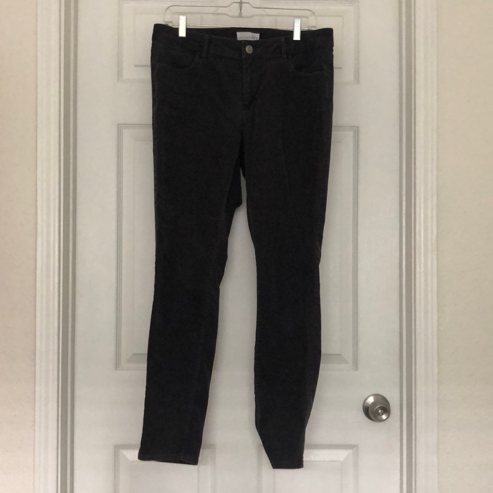 Ann Taylor Loft grey corduroy pants size 8